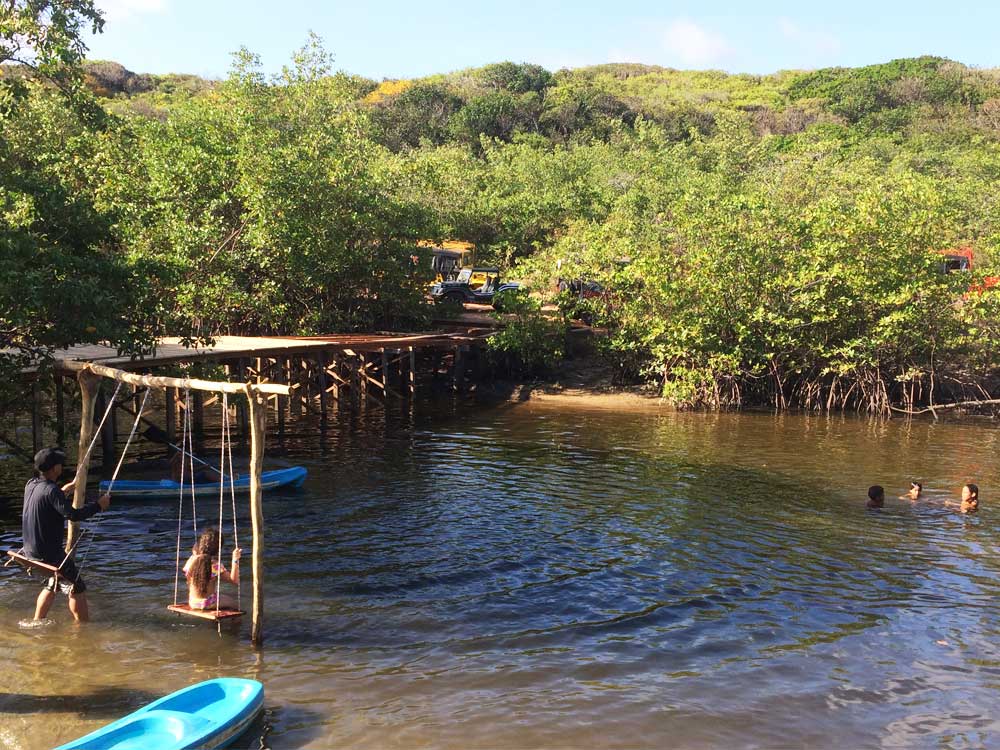 Pipa Camarao na Fazenda no rio Catu